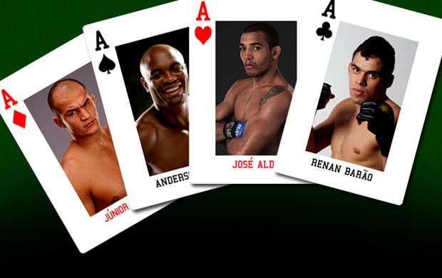 Ases do UFC cartas (Foto: Globoesporte.com)