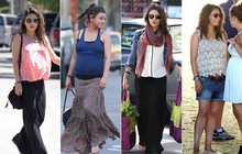 Confortável e elegante: veja o estilo de Mila Kunis durante a gravidez