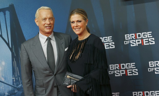  Tom Hanks e sua mulher  Rita Wilson  (Foto: REUTERS/Axel Schmidt)