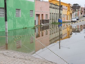 Chuva deixou pelo menos 25 famílias desalojadas em Jaguarão (Foto: Fernanda Cassel/Prefeitura de Jaguarão)