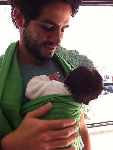 Vinícius de Oliveira com o filho Benjamim (Foto: Arquivo pessoal)