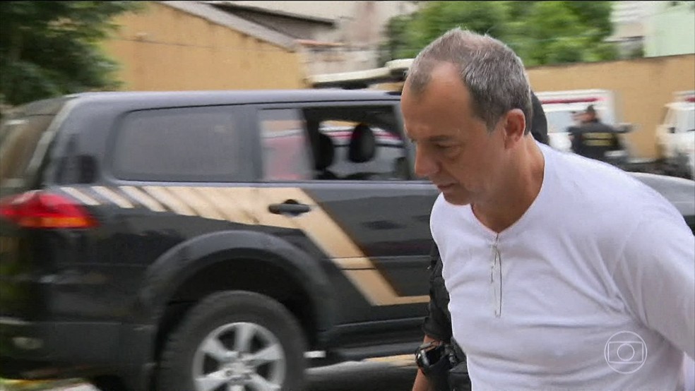 Sérgio Cabral foi preso em novembro, na Operação Calicute (Foto: Reprodução/TV Globo)