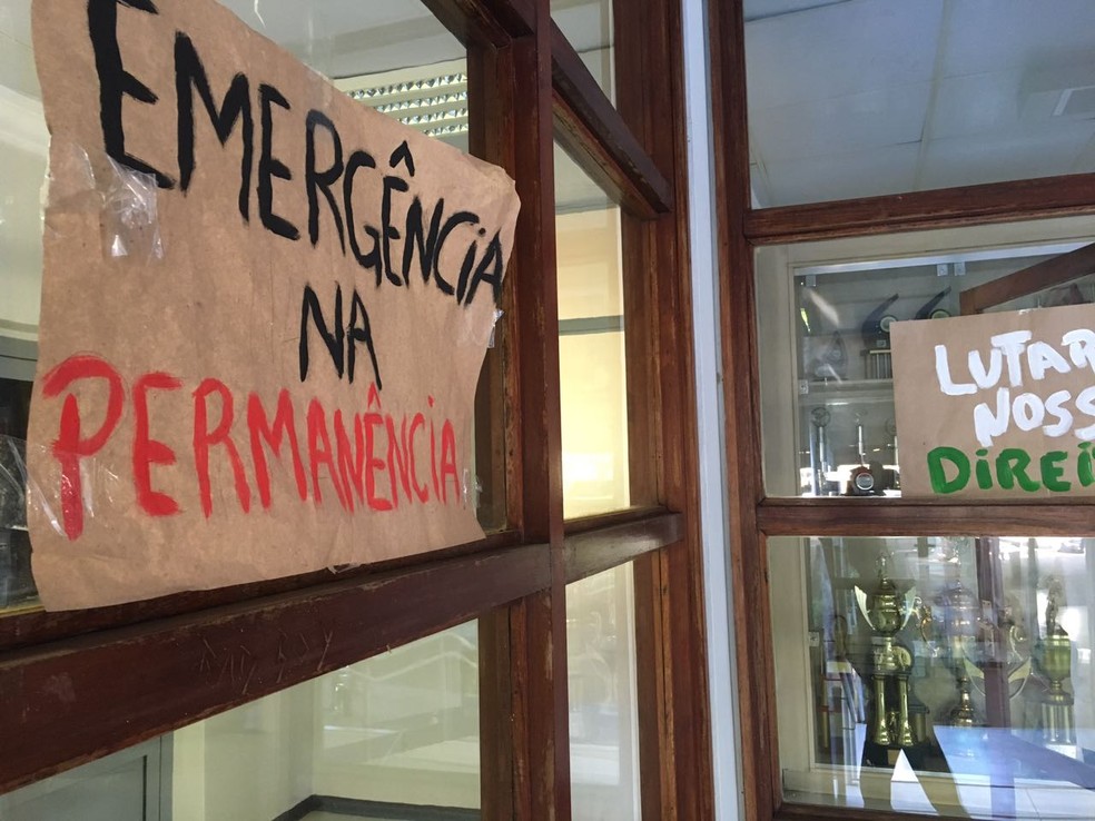 Manifestação de estudantes da Unesp ocorreu nesta terça-feira (2), em Presidente Prudente (Foto: Valmir Custódio/G1)