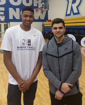 Bruno Caboclo e Raulzinho no Basquete Sem Fronteiras (Foto: Divulgação) Bruno Caboclo e Raulzinho no Basquete Sem Fronteiras (Foto: Divulgação)