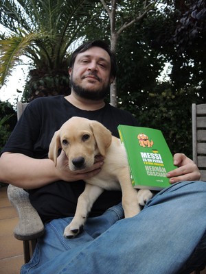 Hernán Casciari, autor do Livro "Messi es un perro" (Foto: Cássio Barco)