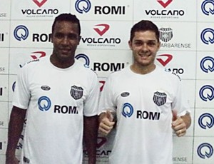 Jefferson Luis e Guilherme Batata se apresentam no União Barbarense (Foto: Lucas Furlan/Divulgação/UniãoBarbarense)