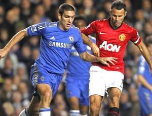 Romeu e Giggs, Chelsea e Manchester United (Foto: Agência AFP)