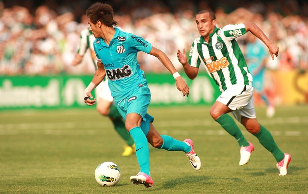 Neymar, Coritiba x Santos (Foto: Giuliano Gomes / Agência Estado)