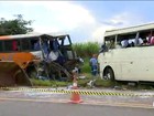 Acidente entre dois ônibus deixa sete mortos no interior de São Paulo