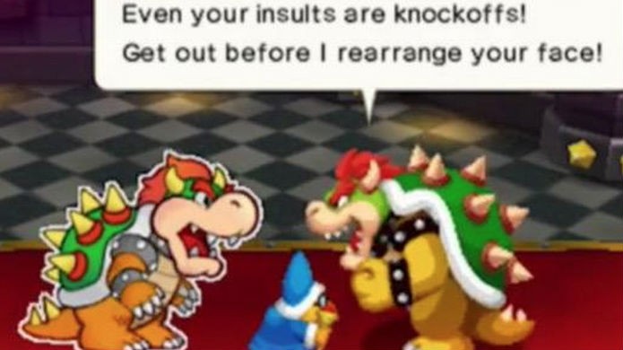 Dois Bowsers em ação em Mario & Luigi Paper Jam (Foto: Divulgação/Nintendo)