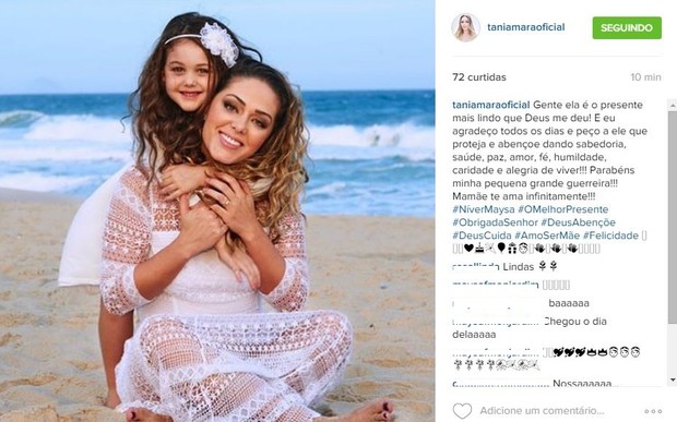 Tânia Mara e a filha Maysa (Foto: Reprodução/Instagram)