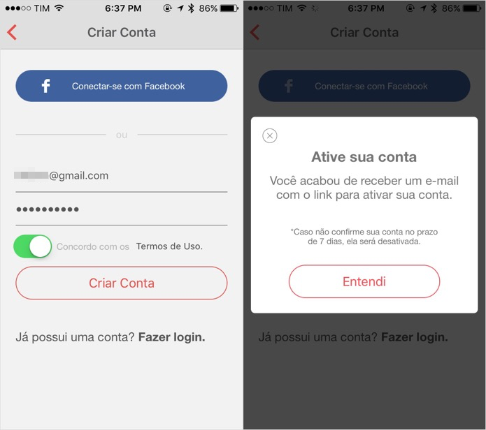 Preencha os seus dados pessoais (Foto: Reprodução/Helito Bijora)