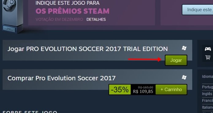 Versão grátis de Pro Evolution Soccer 2017 também traz modo competitivo online (Foto: Reprodução/Felipe Demartini)