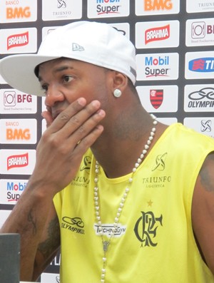 felipe em entrevista coletiva, Flamengo (Foto: Janir Junior / Globoesporte.com)