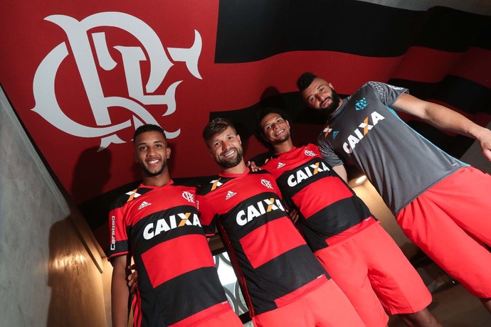 Jorge, Diego, Willian Arão e Alex Muralha foram convocados (Foto: Gilvan de Souza/Flamengo)