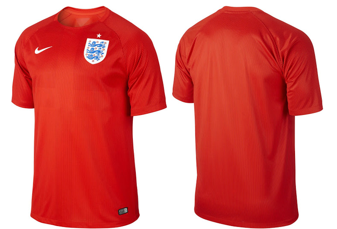 Uniforme vermelho da Inglaterra para a Copa de 2014 (Foto: Divulgação/Nike)