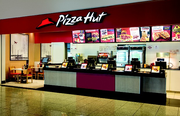 Pizza Hut do Aeroporto Internacional de Guarulhos: 33 mil pizzas são vendidas por mês (Foto: Divulgação)