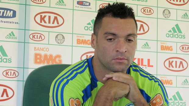 Daniel Carvalho coletiva Palmeiras (Foto: Daniel Romeu / Globoesporte.com)