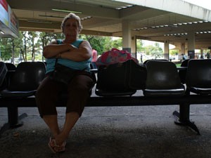 Greve dos rodoviários em Salvador (Foto: Egi Santana/ G1)