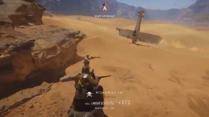 Há mais de uma maneira para usar um avião em Battlefield 1 e transformá-lo em pião é uma delas (Foto: Reprodução/YouTube)