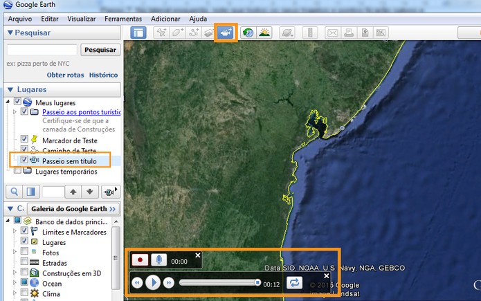 Gravar seus passeios pelo Google Earth (Foto: Reprodução/Barbara Mannara)
