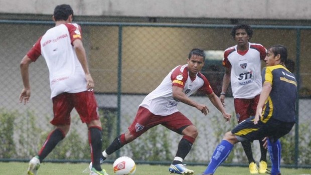 Ganso Jadson são paulo amistoso Barueri (Foto: Rubens Chiri/saopaulofc.net)