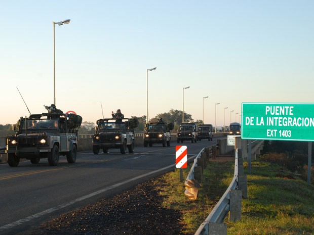 argentina exército brasil operação guarani (Foto: Comando Militar do Sul/Divulgação)