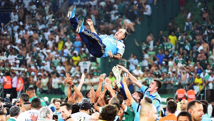 Palmeiras festa título; Marcelo Oliveira (Foto: Marcos Ribolli)