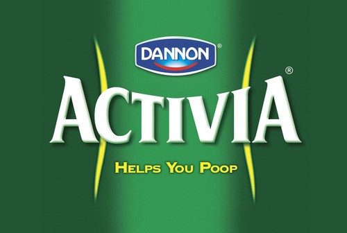 Para Activia, ele propõe um slogan mais direto, próximo ao "ajuda você a 'ir ao banheiro' " (Foto: HonestSlogans) Para Activia, ele propõe um slogan mais direto, próximo ao "ajuda você a 'ir ao banheiro' " (Foto: HonestSlogans)