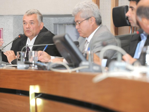 O presidente do Conselho Regional de Radiologia do DF, Adriano Levay, durante depoimento à CPI da Saúde (Foto: Rinaldo Morelli/CLDF/Divulgação) O presidente do Conselho Regional de Radiologia do DF, Adriano Levay, durante depoimento à CPI da Saúde (Foto: Rinaldo Morelli/CLDF/Divulgação)