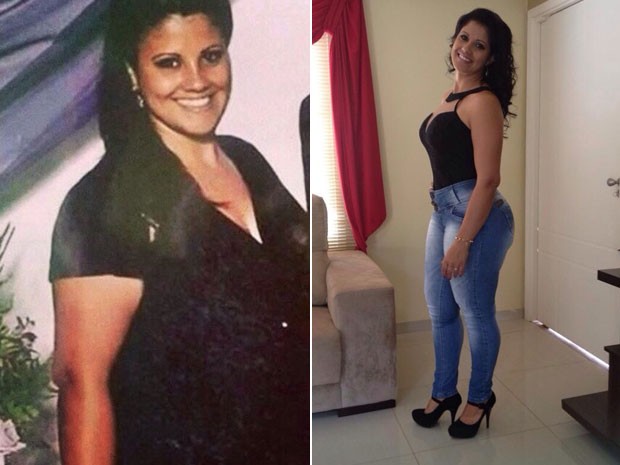 Catiane Alves emagreceu 32 kg com reeducação alimentar e esteira em casa (Foto: Arquivo pessoal/Catiane Alves)