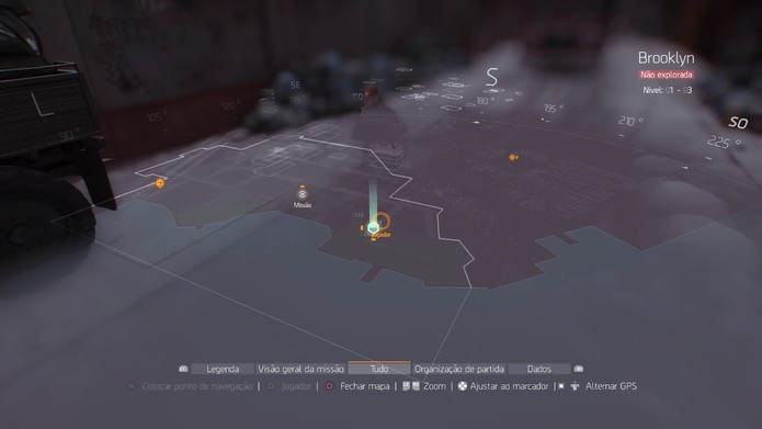 Parte do mapa geral de The Division (Foto: Reprodução/Felipe Vinha)