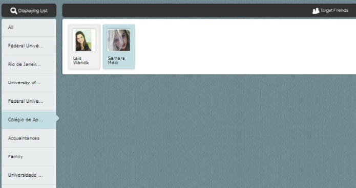 Facebook Friend List Manager (Foto: Reprodução) Facebook Friend List Manager (Foto: Reprodução)