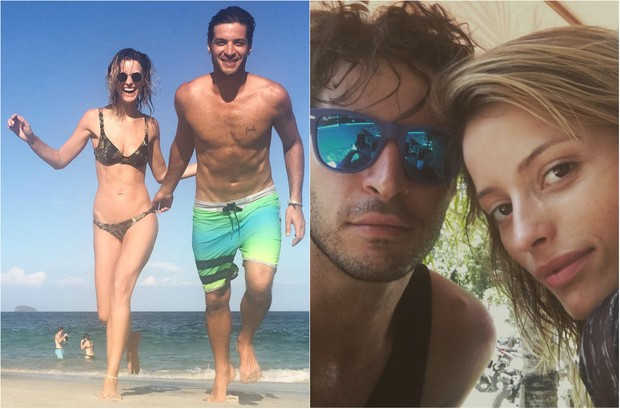 Flávia Lucini é namorado do modelo e ator Leandro Lima: &#39;Sonho em casar na praia&#39; (Foto: Reprodução do Instagram)