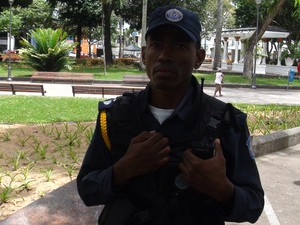 Guarda municipal de Salvador (Foto: Ruan Melo/ G1)