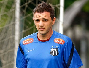 Montillo no treino do Santos (Foto: Ricardo Saibun / Divulgação Santos FC)