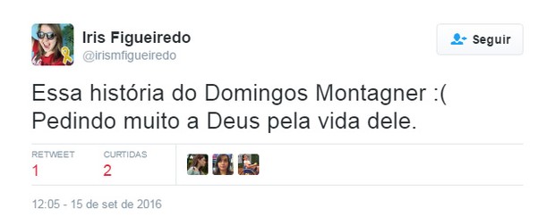 Internatuas comentam o desaparecimento de Domingos Montanger (Foto: Reprodução / Twitter)