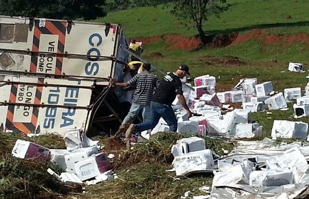 Roubo de cargas, eletrodomésticos, prefeito, Goiás (Foto: Sávio de Souza Soares / Arquivo Pessoal)
