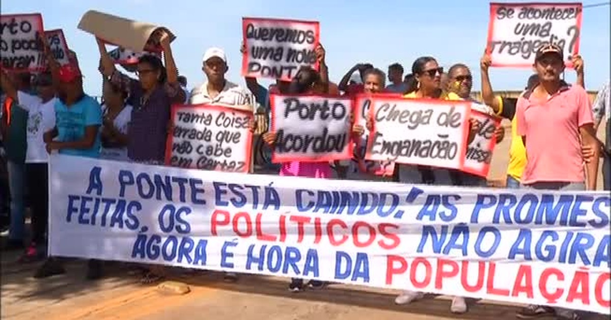 Moradores interditam ponte em protesto em Porto Nacional - Globo.com