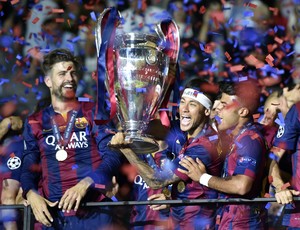 Neymar champions Barcelona  x Juventus  (Foto: AP)