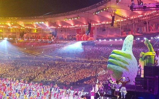 Cerimônia de abertura da Rio2016 (Foto: Época)