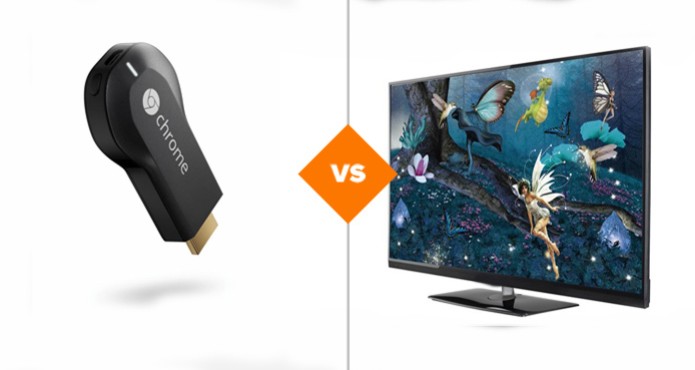 Chromecast ou Smart TV: qual deles é o melhor? (Foto: arte/ TechTudo) Chromecast ou Smart TV: qual deles é o melhor? (Foto: arte/ TechTudo)