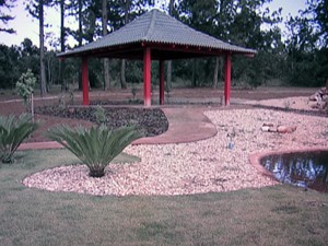 Vista geral do Jardim Japonês, inaugurado no Jardim Botânico de Brasília (Foto: Rede Globo / Reprodução) Vista geral do Jardim Japonês, inaugurado no Jardim Botânico de Brasília (Foto: Rede Globo / Reprodução)