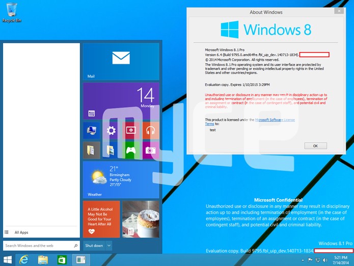 Nova versão do Windows vai trazer de volta o Menu Iniciar (foto: Reprodução/Myce)