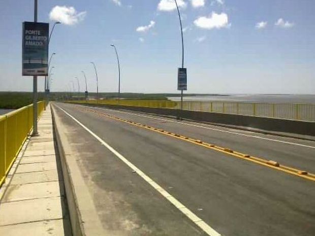 Ponte Gilberto Amado é inaugurada em SE (Foto: Marina Fontenele/G1 SE)