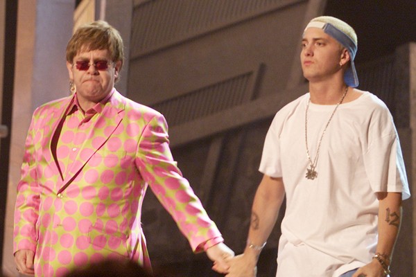 Elton John e Eminem (Foto: Getty Images)