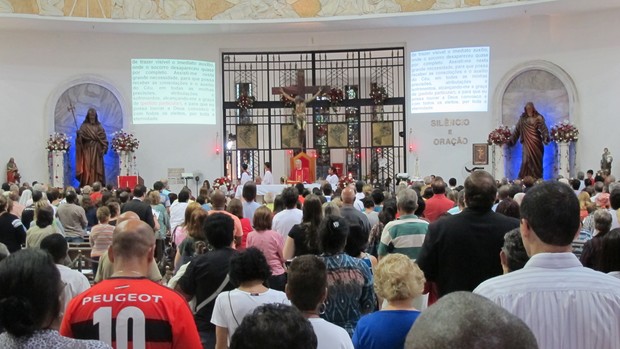 flamengo Dia na Igreja de São Judas Tadeu (Foto: Janir Junior)