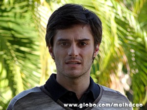 Martin não acredita que está vendo Flaviana ali (Foto: Malhação / TV Globo)