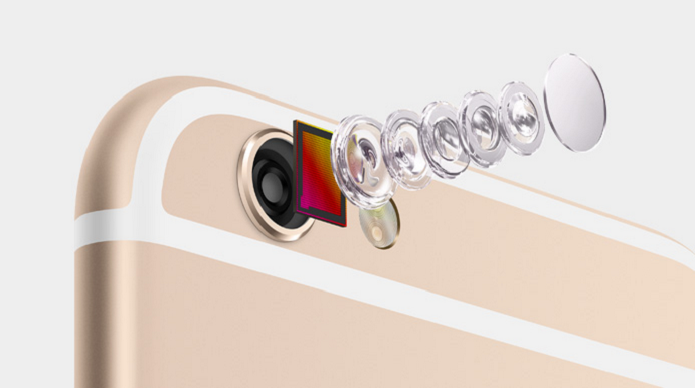 iPhone 6 possui iOS 8 e vem equipado com uma câmera de 8 megapixels (Foto: Divulgação/Apple)