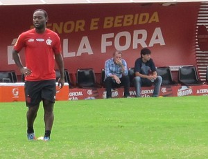 Vagner Love treino Flamengo (Foto: Richard Souza / Globoesporte.com)